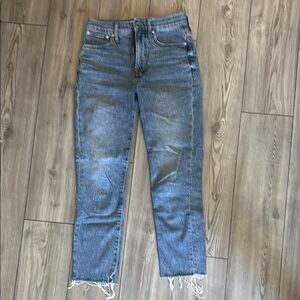 Madewell Blue Straight Leg Jeans